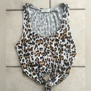 Babaton (Aritzia) Leopard Print Tank Top - Size M